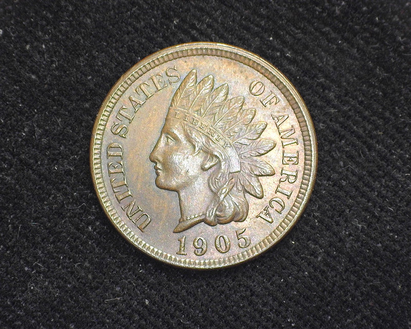 1905 Indian Head Penny/Cent Traces of red. Brown. BU-63 - US Coin