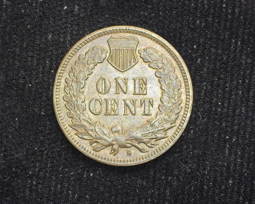 1908 S Indian Head Penny/Cent AU-58 - US Coin