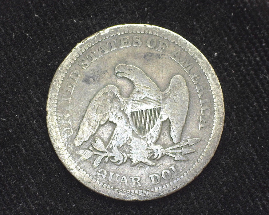 1854 O Arrows Liberty Seated Quarter VG - US Coin