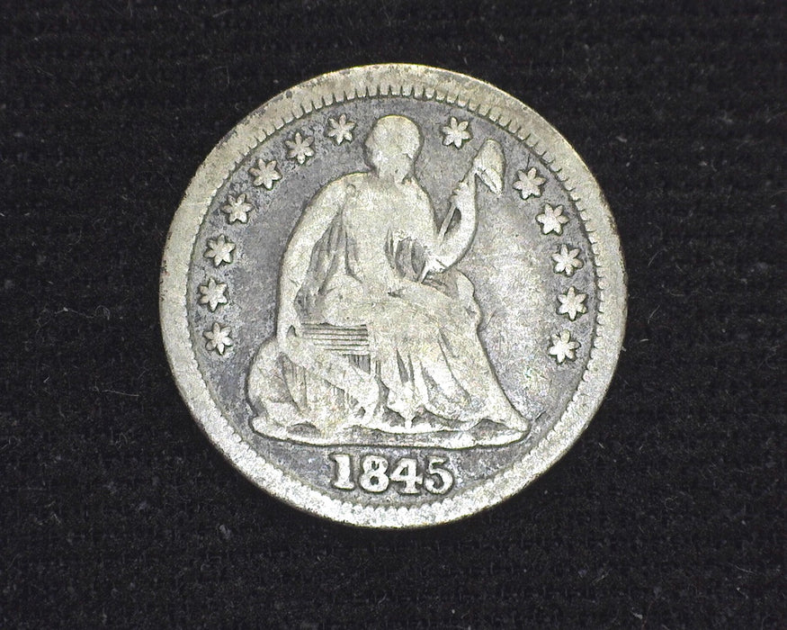 1845 Liberty Seated Half Dime VG - US Coin