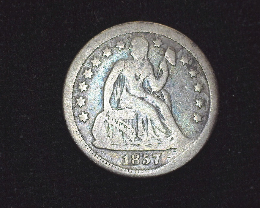 1857 O Liberty Seated Dime VG/F - US Coin