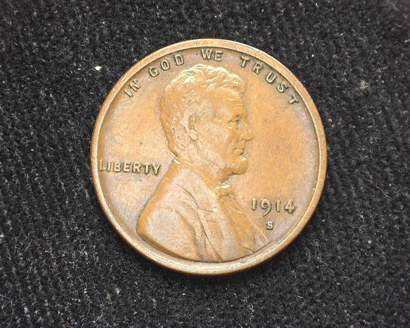 1914 S Lincoln Wheat Penny/Cent VF - US Coin
