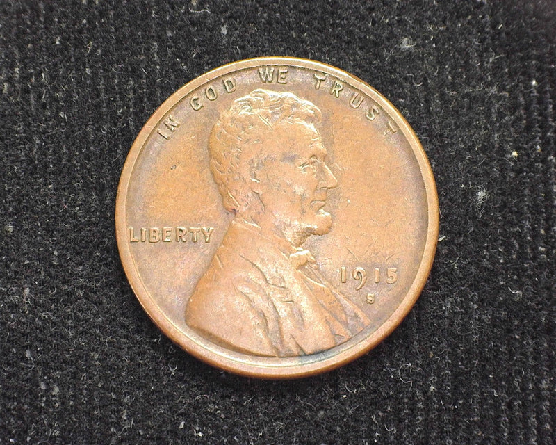 1915 S Lincoln Wheat Penny/Cent F - US Coin
