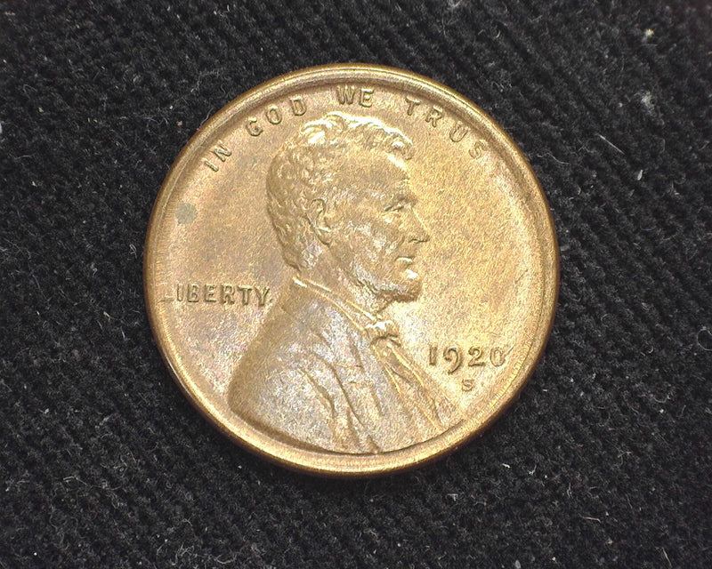 1920 S Lincoln Wheat Penny/Cent AU - US Coin