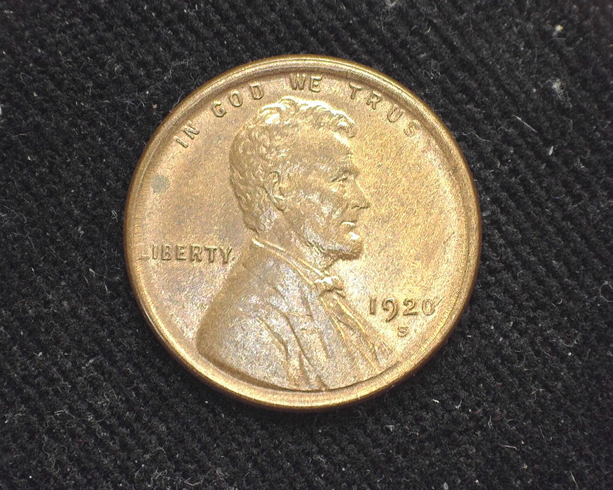 1920 S Lincoln Wheat Penny/Cent AU - US Coin