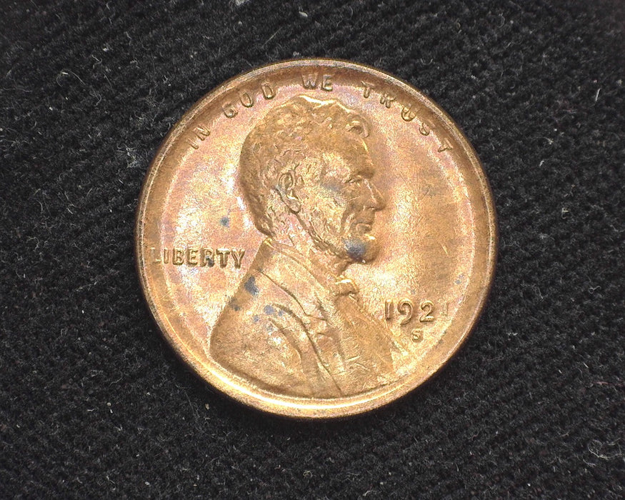 1921 S Lincoln Wheat Penny/Cent AU - US Coin