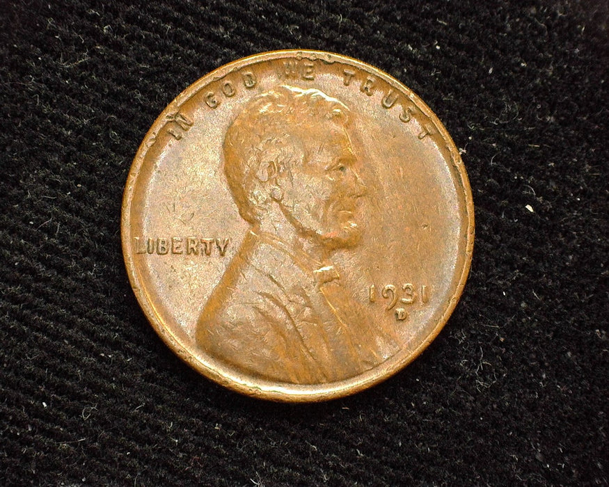1931 D Lincoln Wheat Penny/Cent XF - US Coin