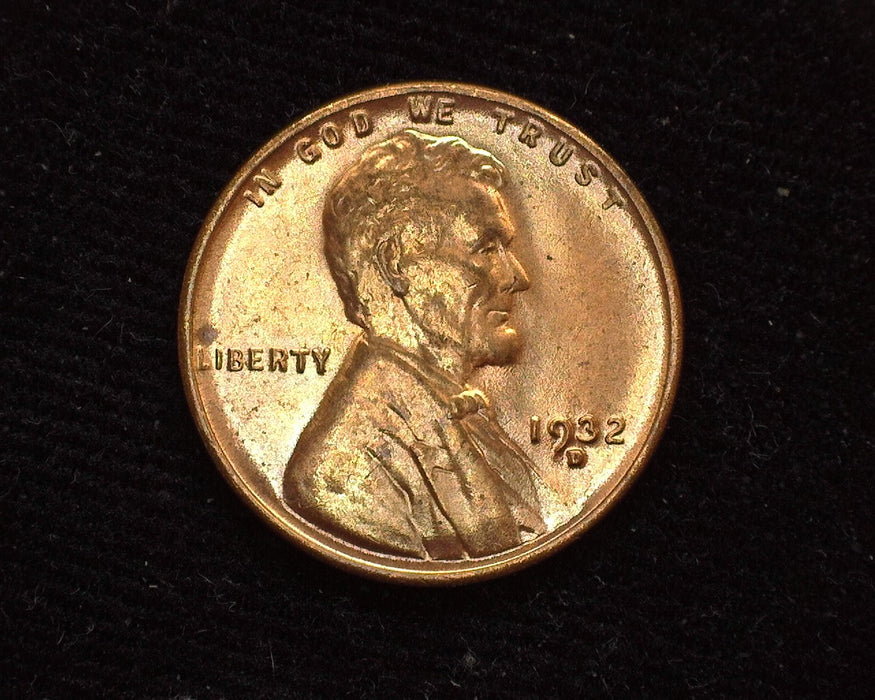 1932 D Lincoln Wheat Penny/Cent Red BU - US Coin
