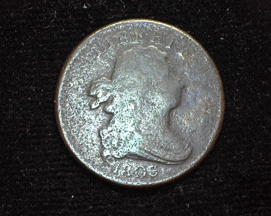 1805 Draped Bust Half Cent Pitting. G - US Coin