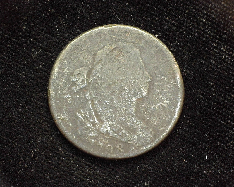 1798 Large Cent Draped Bust Cent Environmental damage. - US Coin