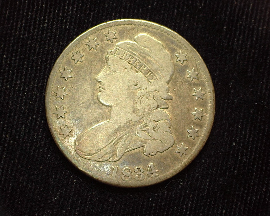 1834 L.D. S.L. Capped Bust Half Dollar VG/F - US Coin