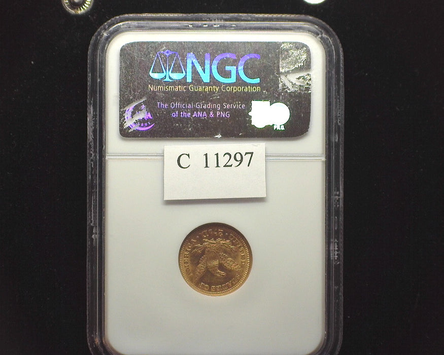 1879 $2.50 Liberty Head Low mintage. MS63 NGC - US Coin
