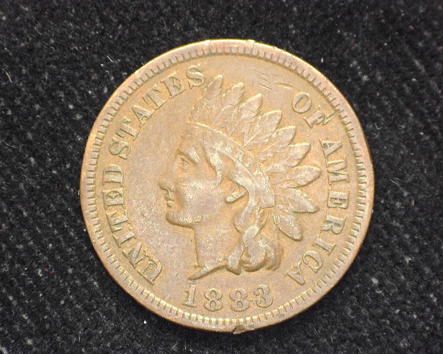 1883 Indian Head Penny/Cent F - US Coin