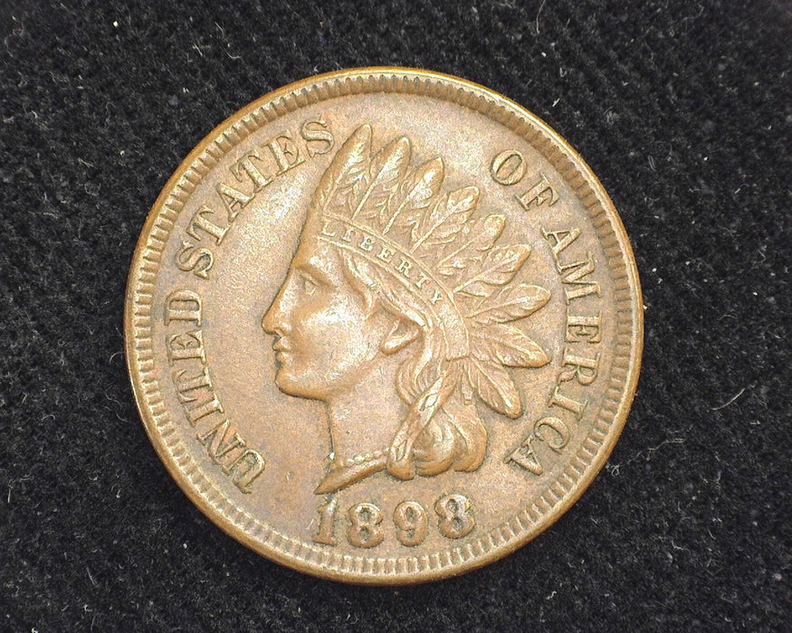 1898 Indian Head Penny/Cent AU-58 - US Coin