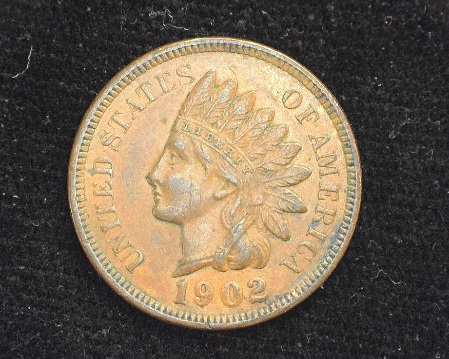 1902 Indian Head Penny/Cent XF/AU - US Coin