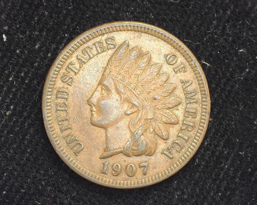 1907 Indian Head Cent AU - US Coin