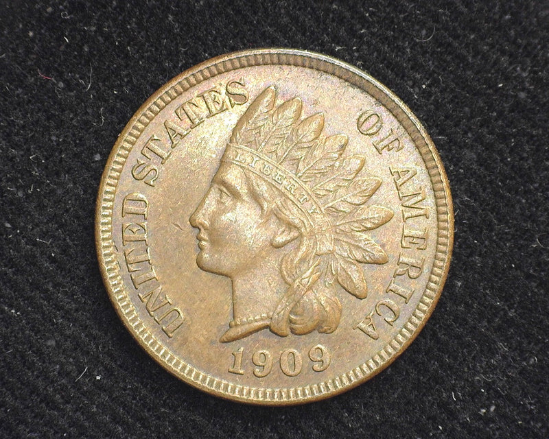 1909 Indian Head Cent Traces of red. AU - US Coin
