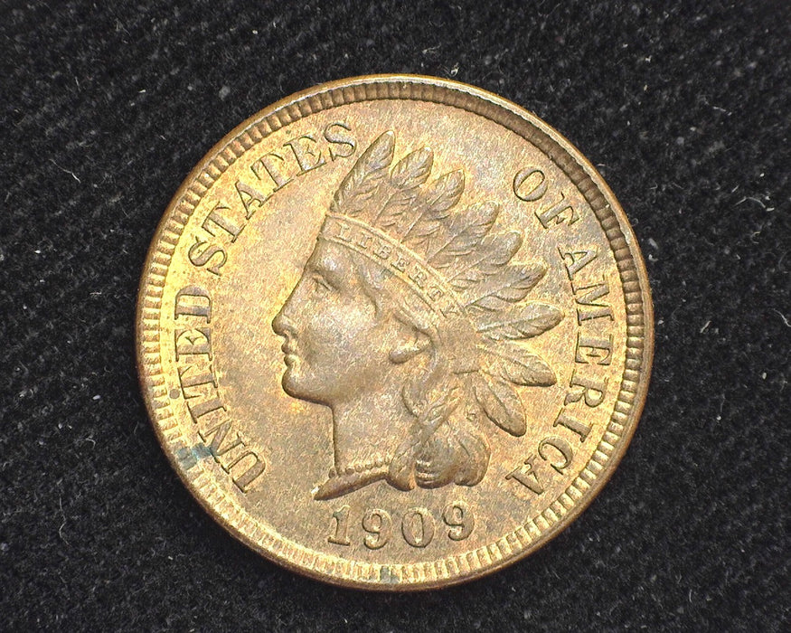 1909 Indian Head Cent Mostly red. BU - US Coin