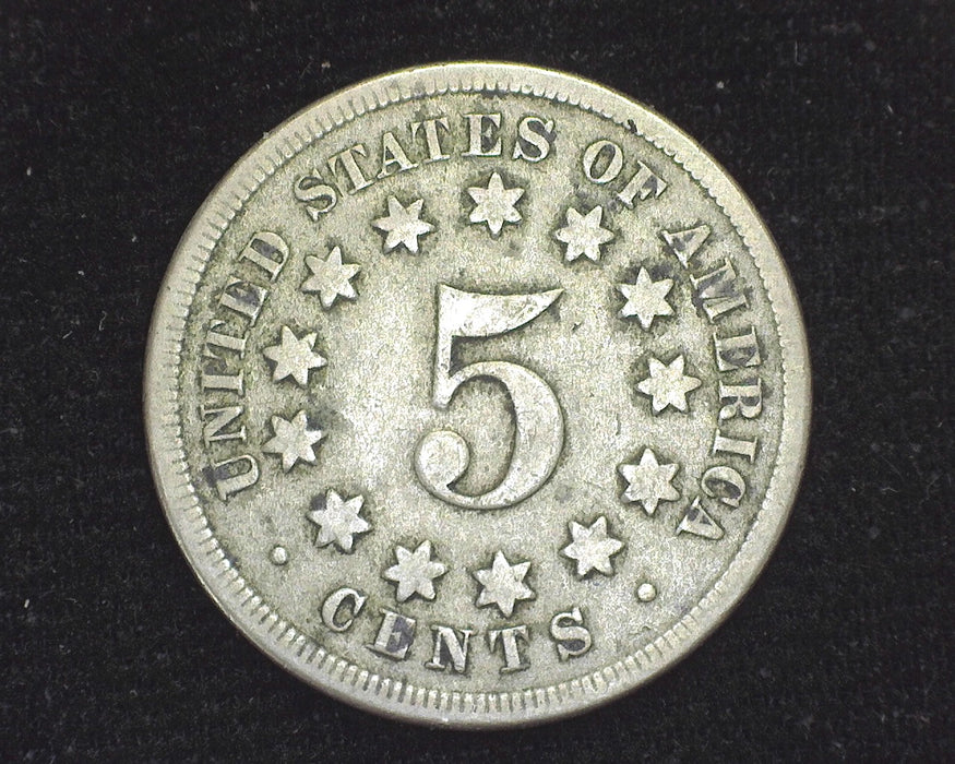 1868 Shield Nickel VG - US Coin