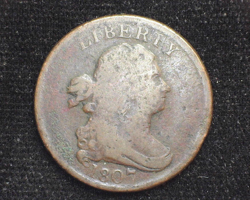 1807 Draped Bust Half Cent Small digs reverse. G - US Coin