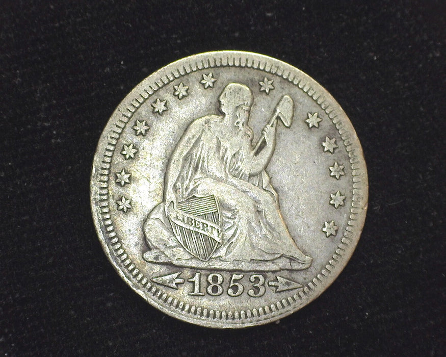 Us Coin With Rays 1853 Arrows and Rays Liberty Seated Quarter VF - US Coin — Huntington ...