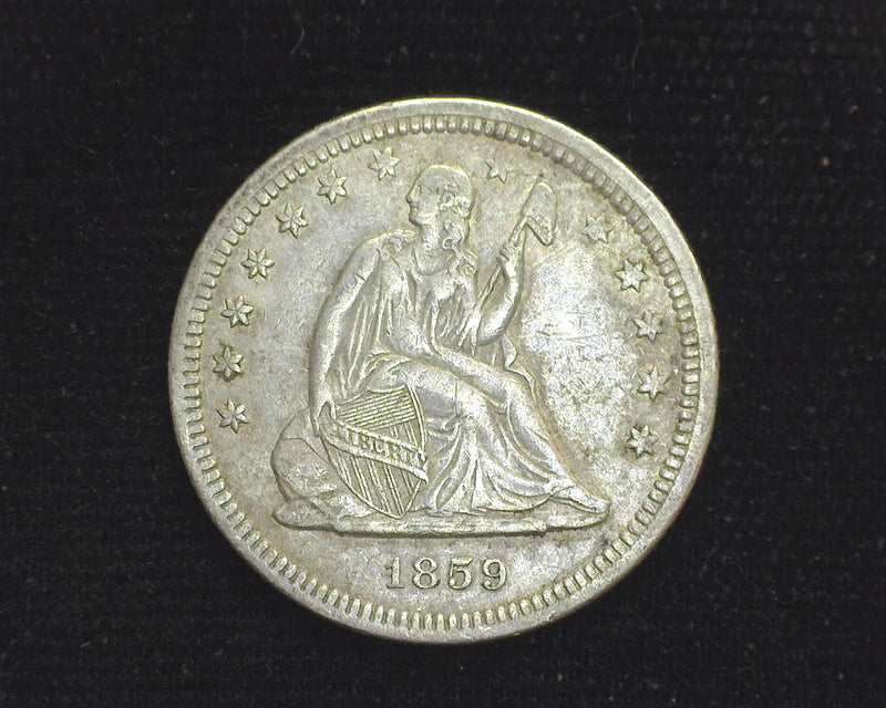 1859 Liberty Seated Quarter XF-40 - US Coin