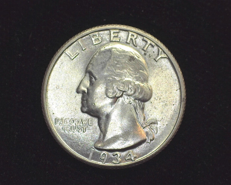 1934 Washington Quarter Choice. BU - US Coin