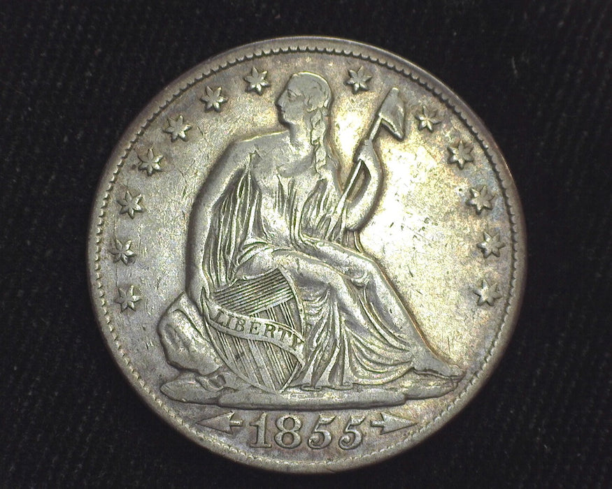 1855 O Arrows Seated Liberty Half Dollar XF - US Coin