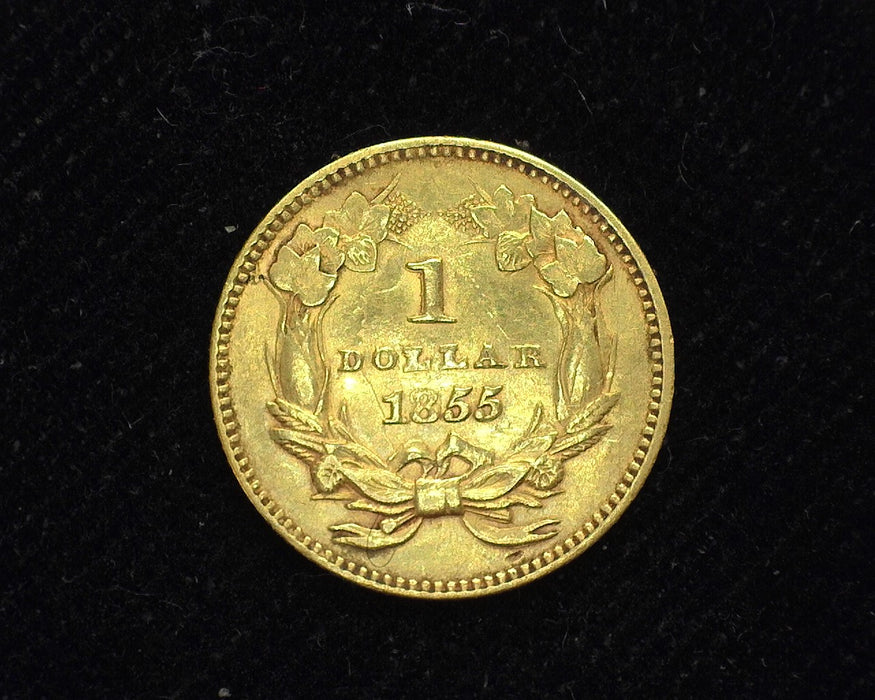 1855 TyII Gold Dollar $1.00 XF - US Coin