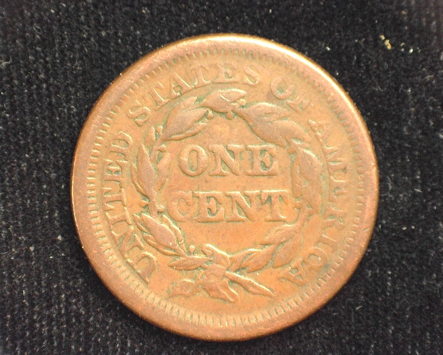 1854 Large Cent Coronet VF Penny/Cent - US Coin