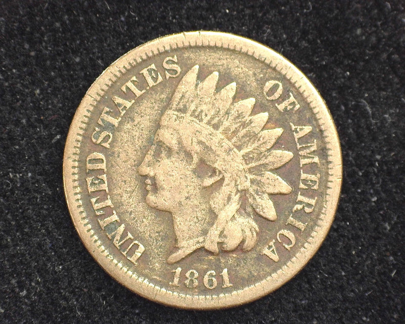 1861 Indian Head Penny/Cent VG - US Coin