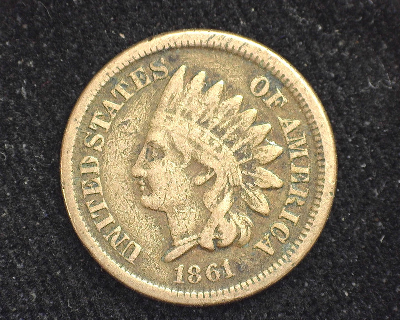 1861 Indian Head Penny/Cent VG - US Coin