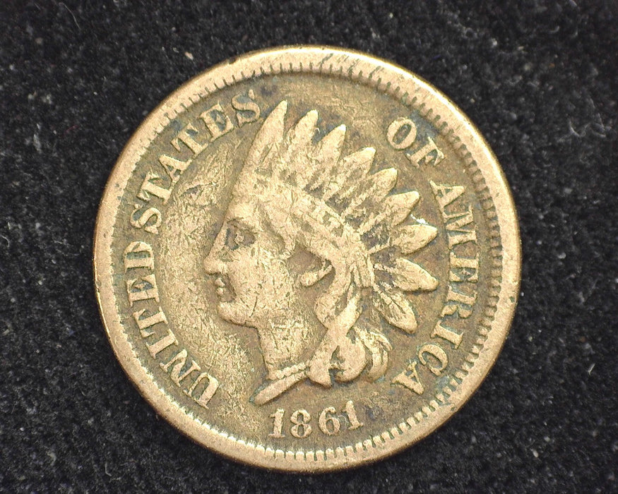 1861 Indian Head Penny/Cent VG - US Coin