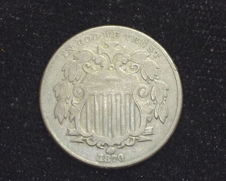 1870 Shield Nickel VF - US Coin