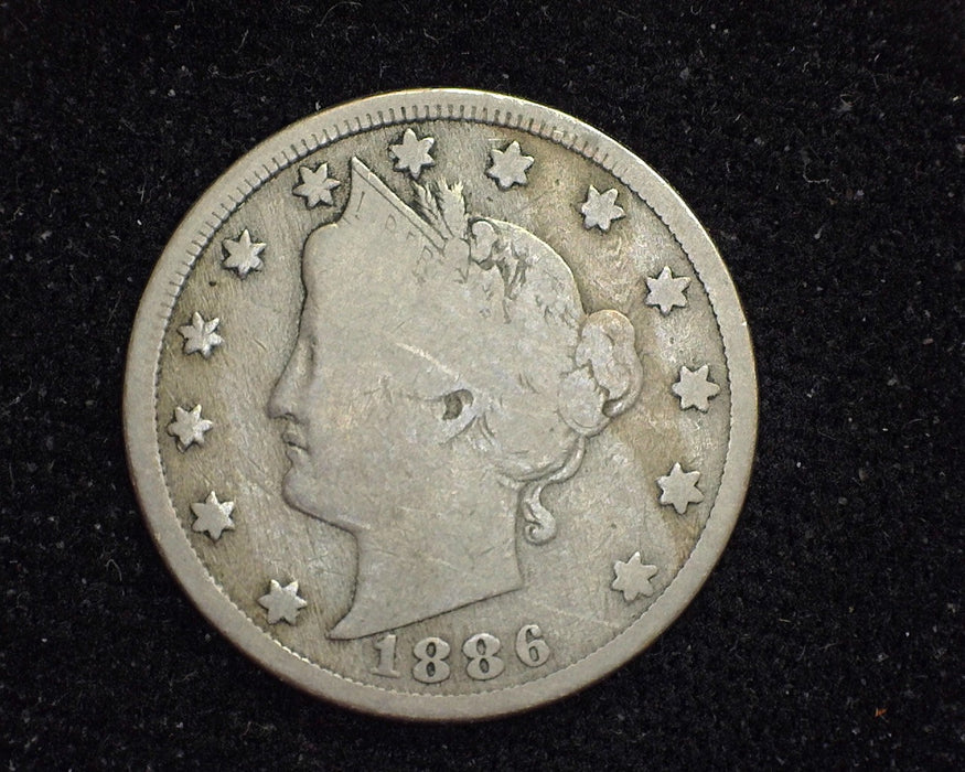 1886 Liberty Head Nickel VG - US Coin