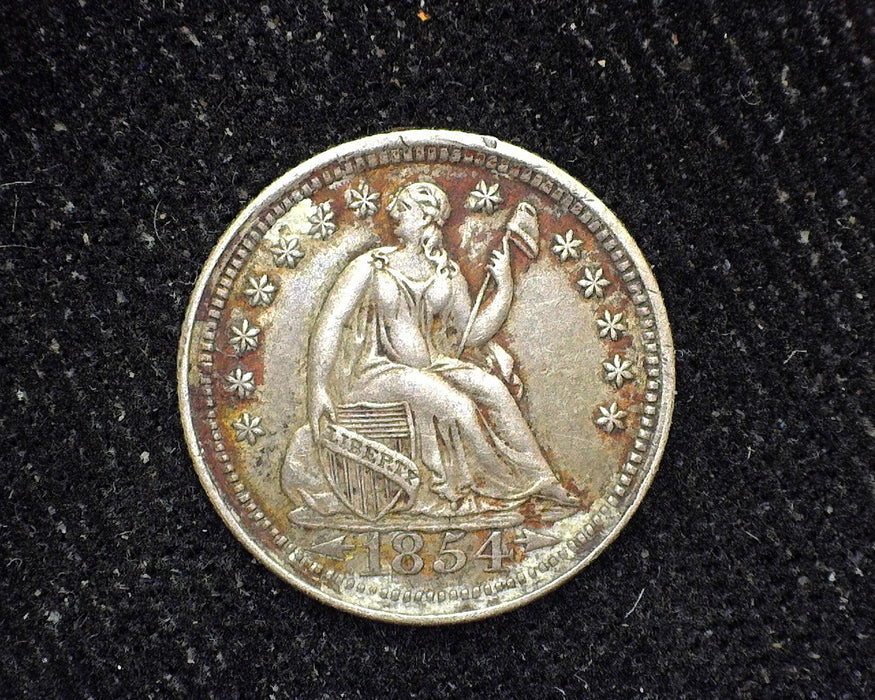 1854 Arrows Liberty Seated Half Dime VF/XF - US Coin