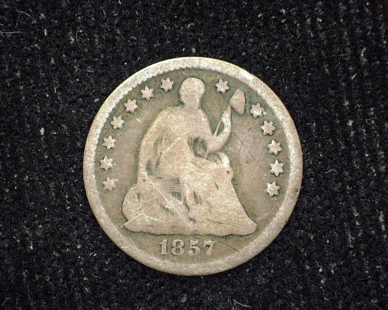 1857 Liberty Seated Half Dime G - US Coin