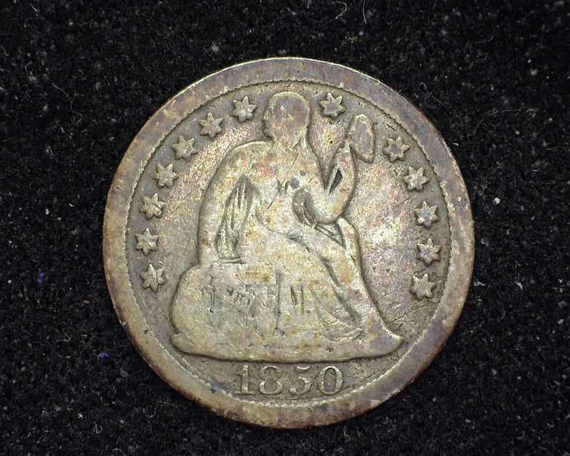 1850 Liberty Seated Dime VG - US Coin