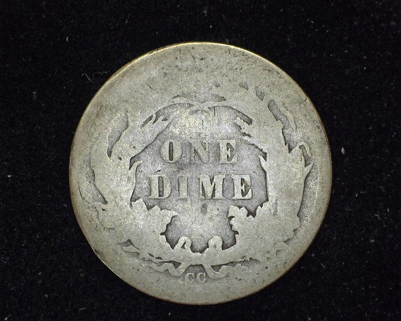 1877 CC Liberty Seated Dime AG - US Coin