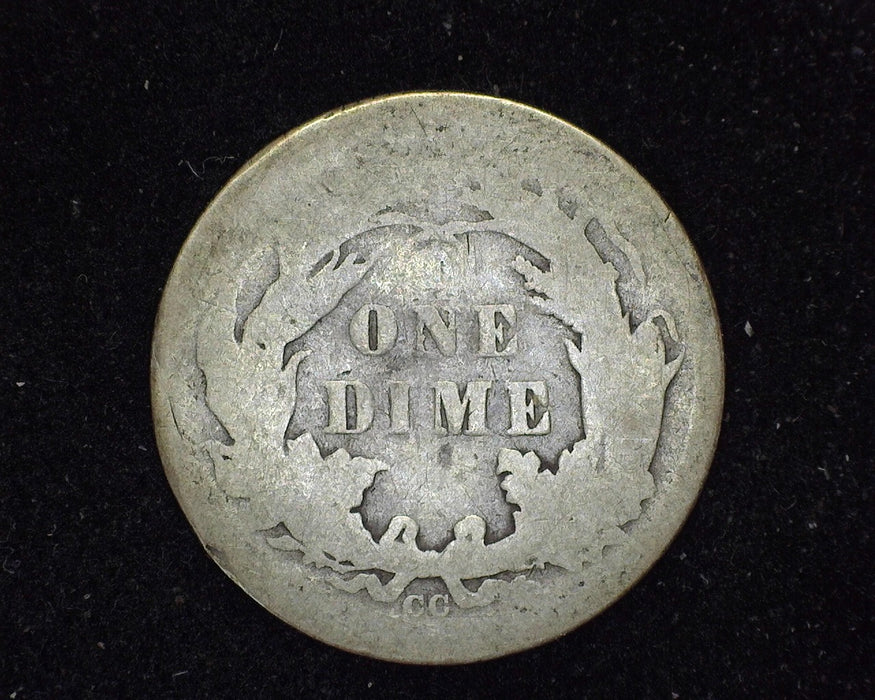 1877 CC Liberty Seated Dime AG - US Coin