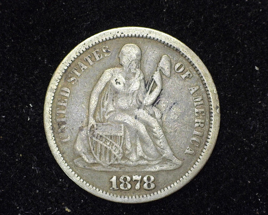 1878 Liberty Seated Dime F - US Coin