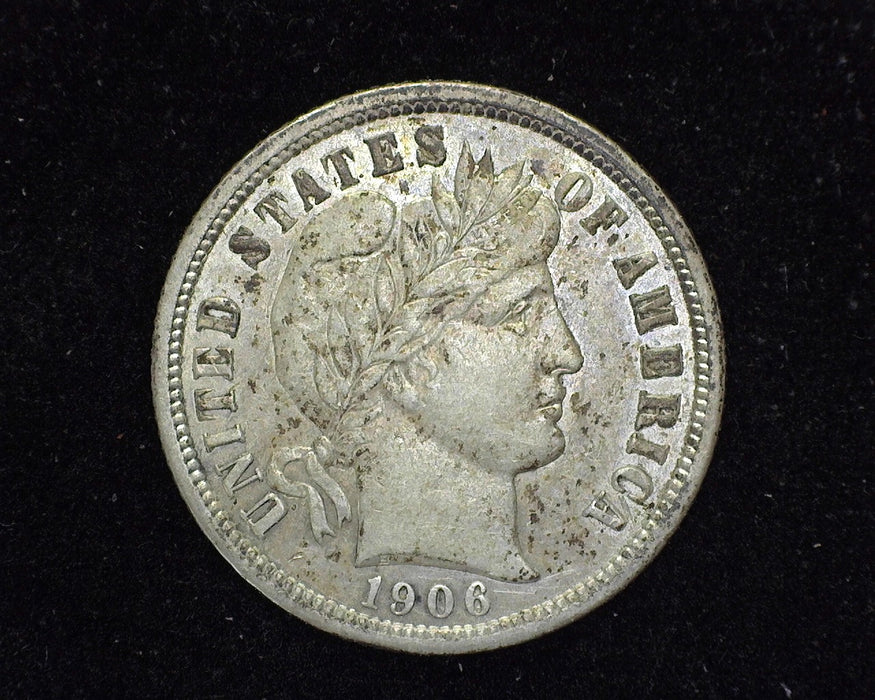 1906 S Barber Dime AU-50 - US Coin