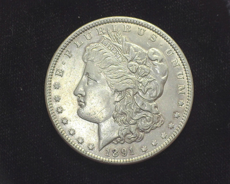 1891 Morgan Dollar AU Cleaned - US Coin