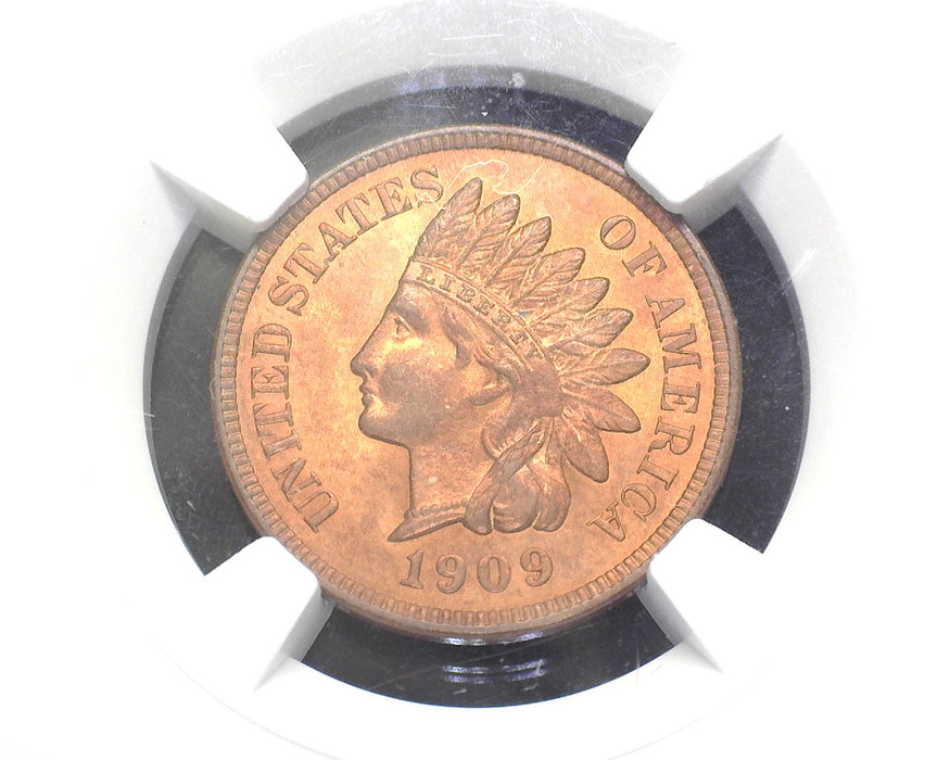 1909 Indian Head Cent MS 64 RB NGC - US Coin