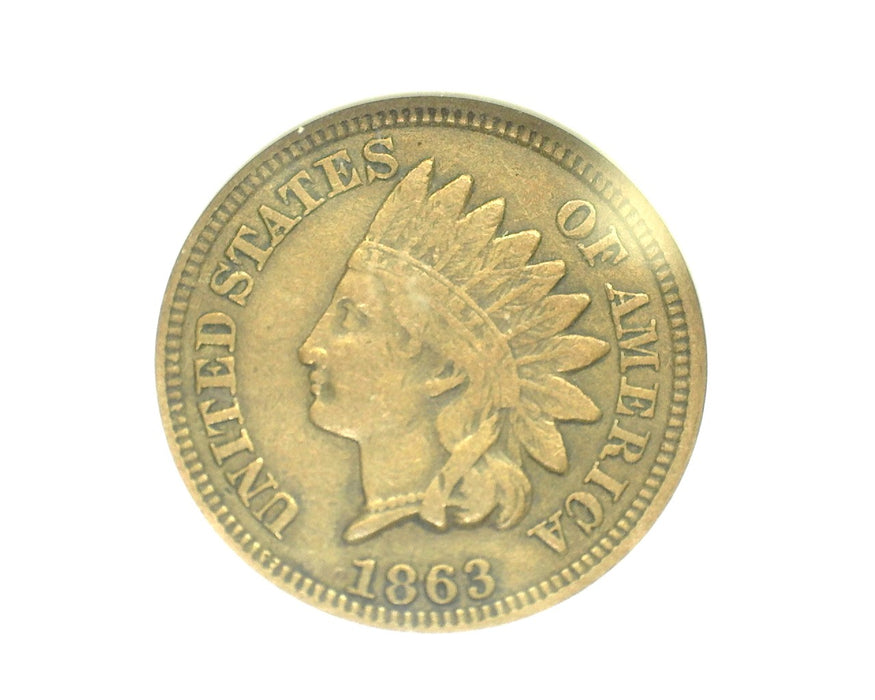 1863 1c Indian Head Penny/Cent ANACS EF 40 - US Coin