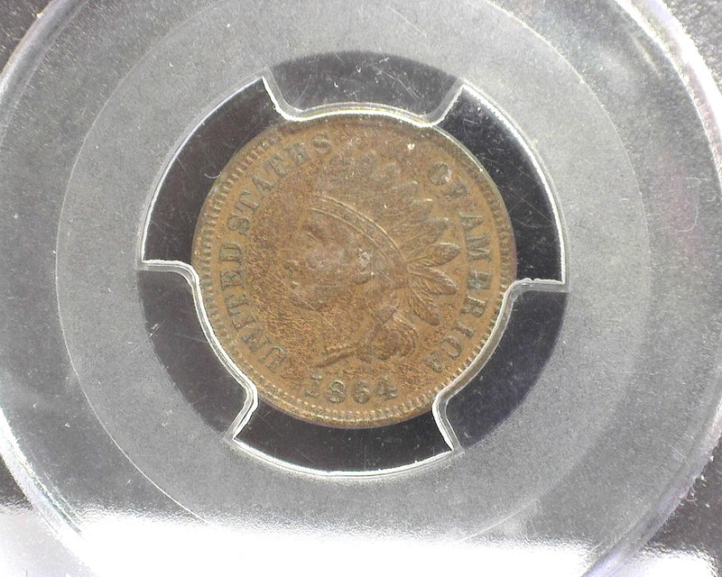 1864 L Indian Head Penny/Cent AU 58 RPD FS-2306 S-10 PCGS - US Coin