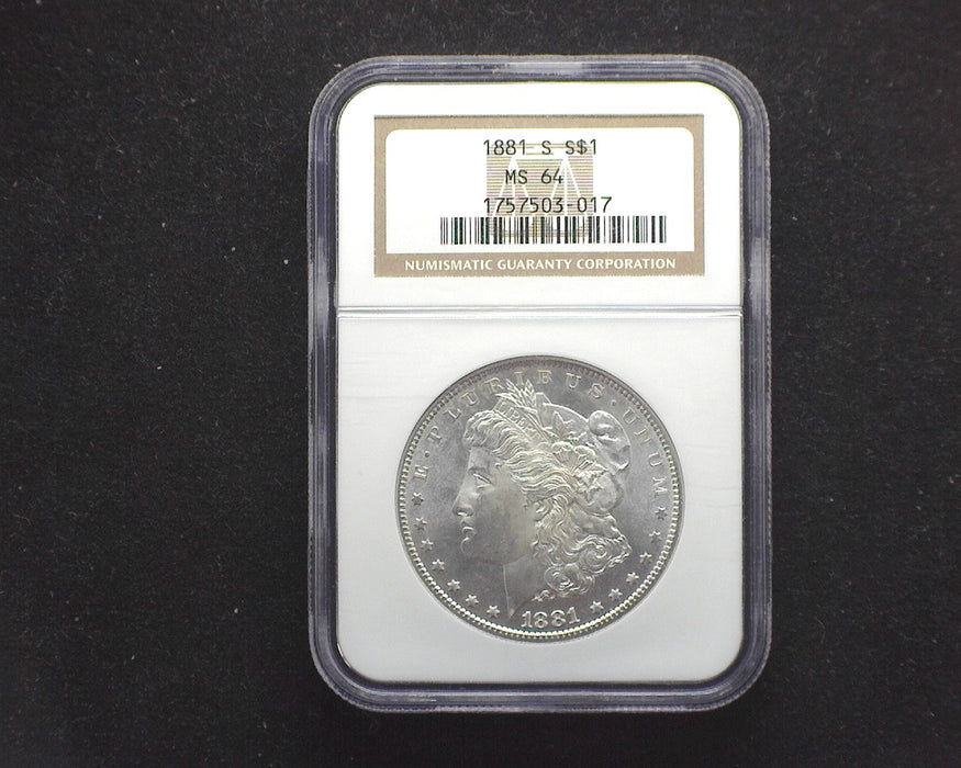1881 S Morgan Dollar NGC - MS64 - US Coin