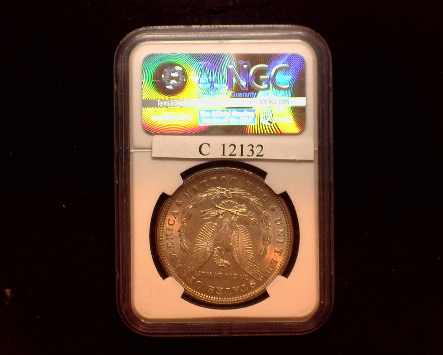 1884 Morgan Dollar NGC - Partial collar Mint Error MS61 - US Coin