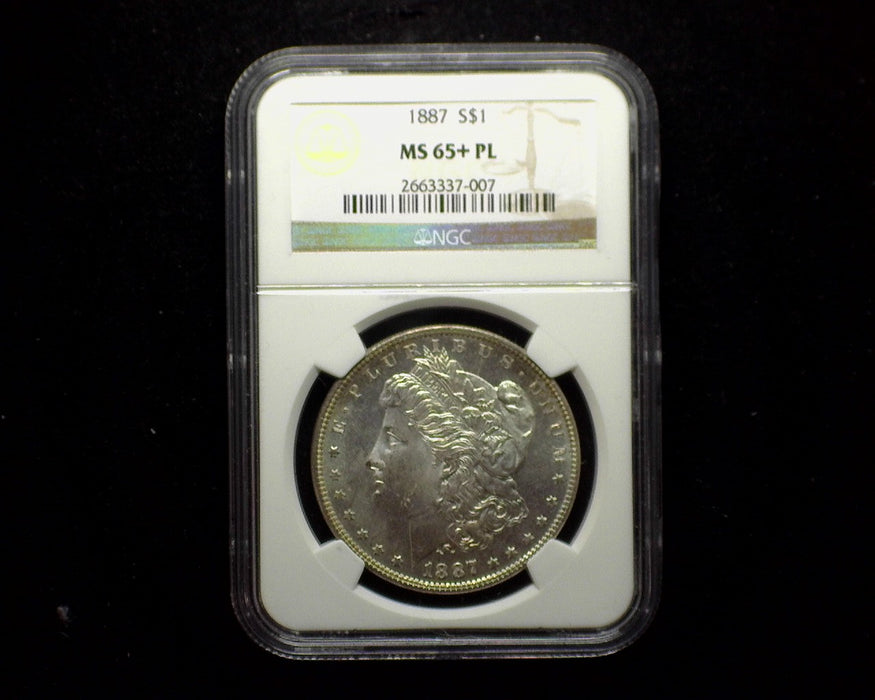 1887 Morgan Dollar NGC - MS65+ PL - US Coin