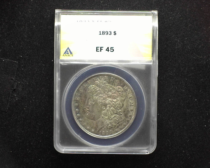 1893 Morgan Dollar ANACS - EF45 - US Coin